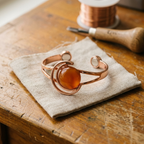 Orange Copper Bracelet