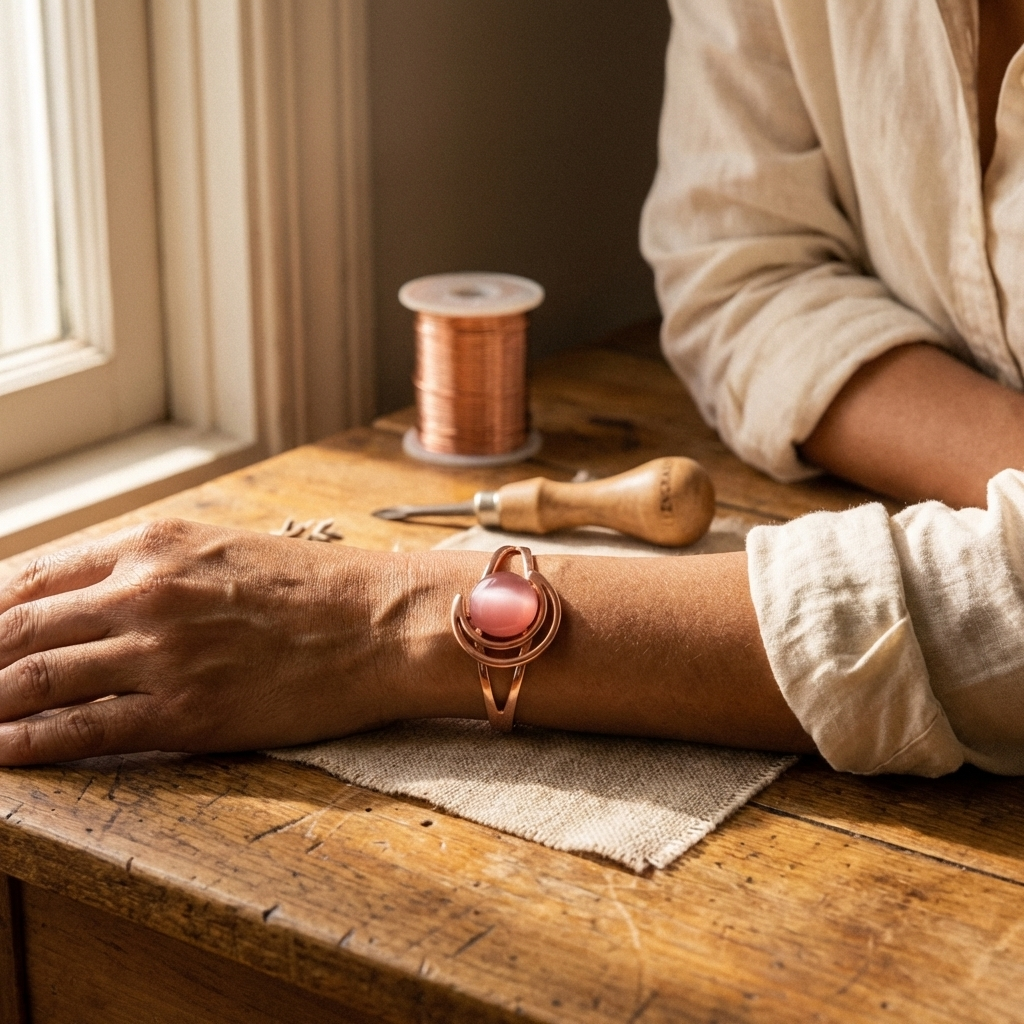 Rose Copper Bracelet