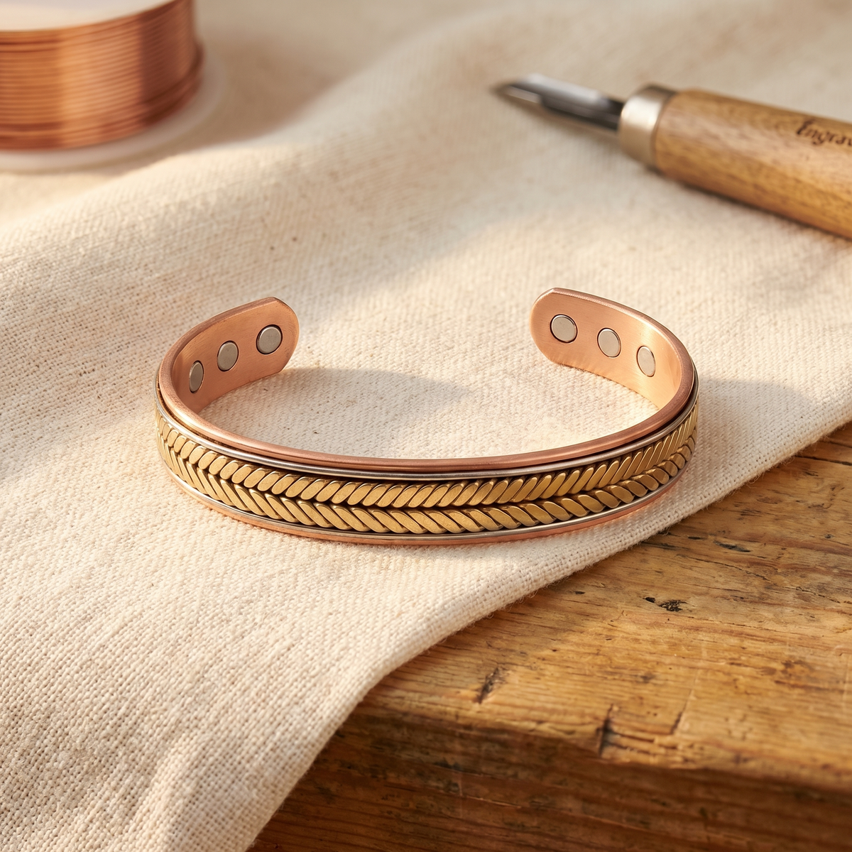 Wind Copper Bracelet