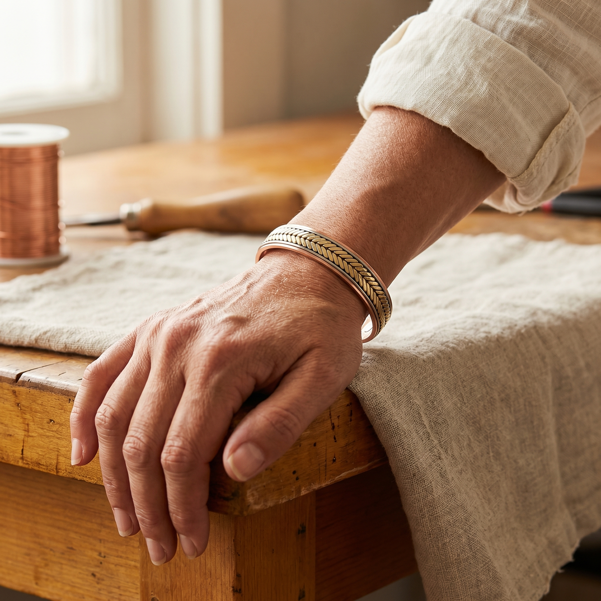 Wind Copper Bracelet
