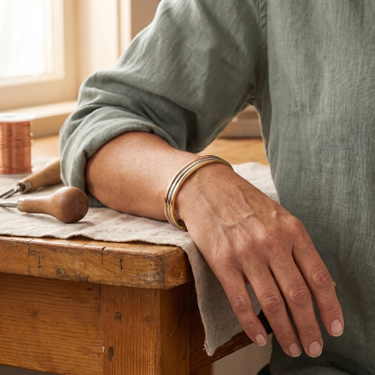 Beech Copper Bracelet