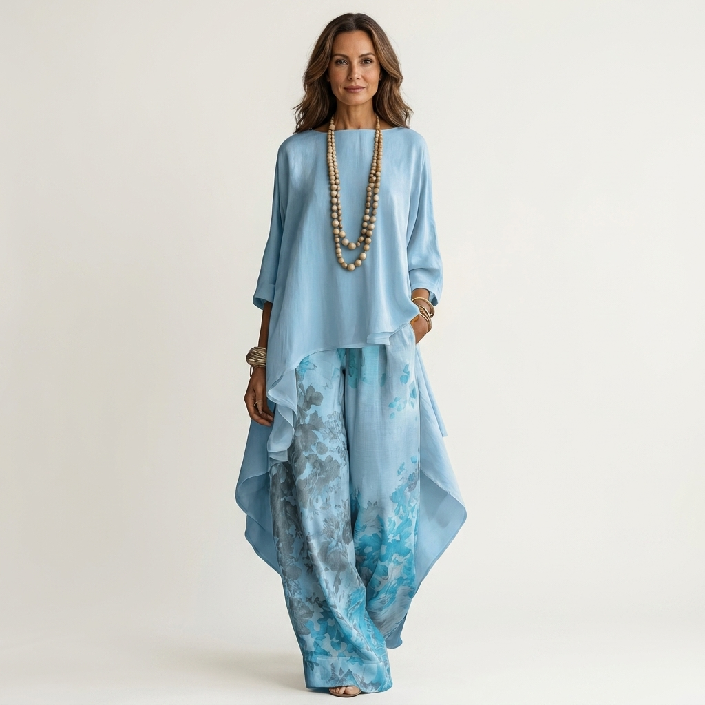Cariola™ | Asymmetric Floral Two-Piece Set