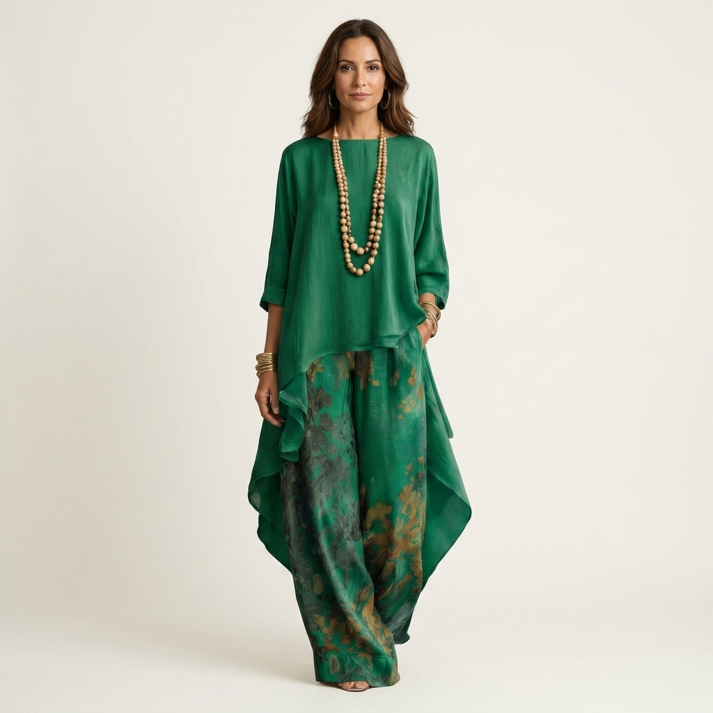 Cariola™ | Asymmetric Floral Two-Piece Set