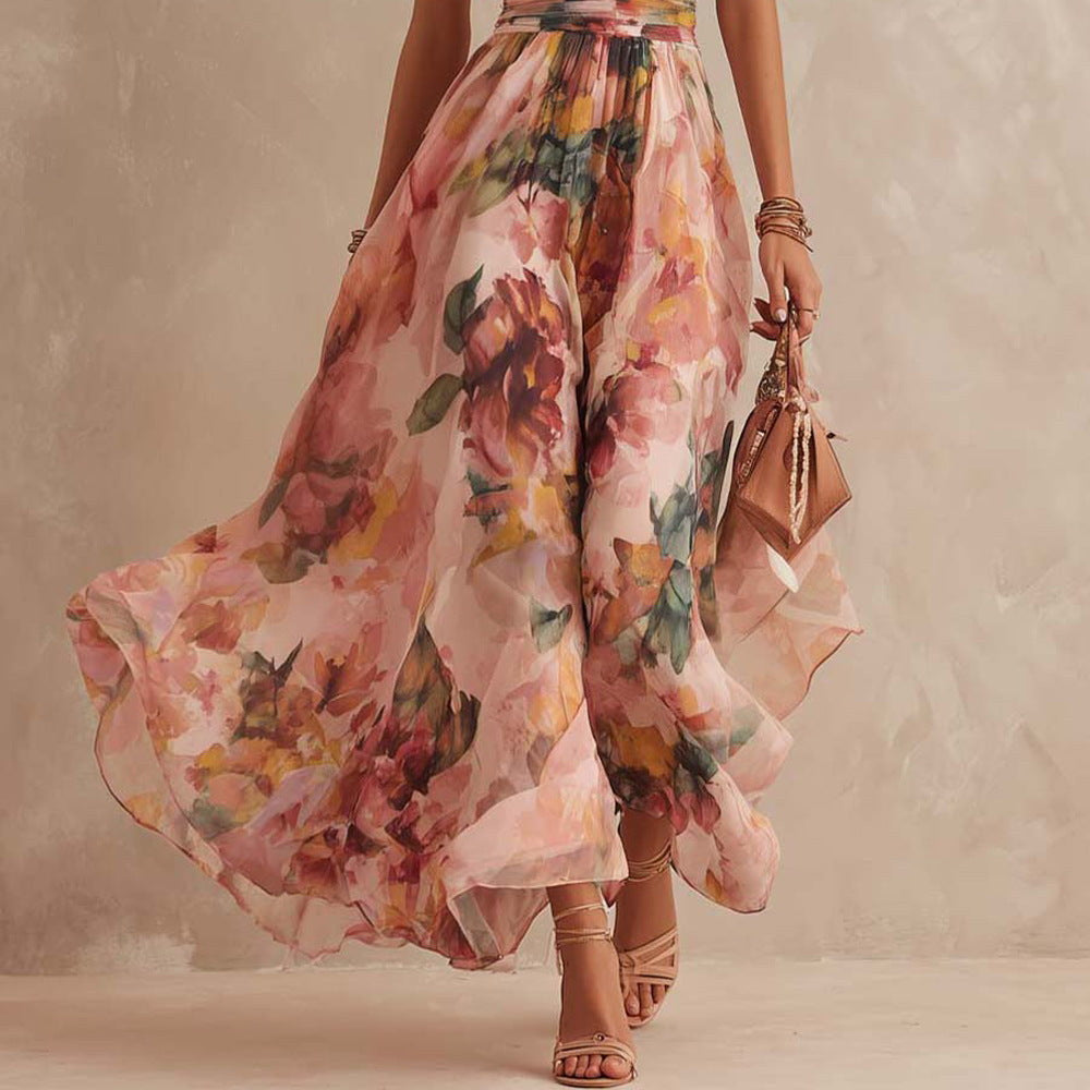 Félicie | Asymmetrical Muslin Maxi Dress