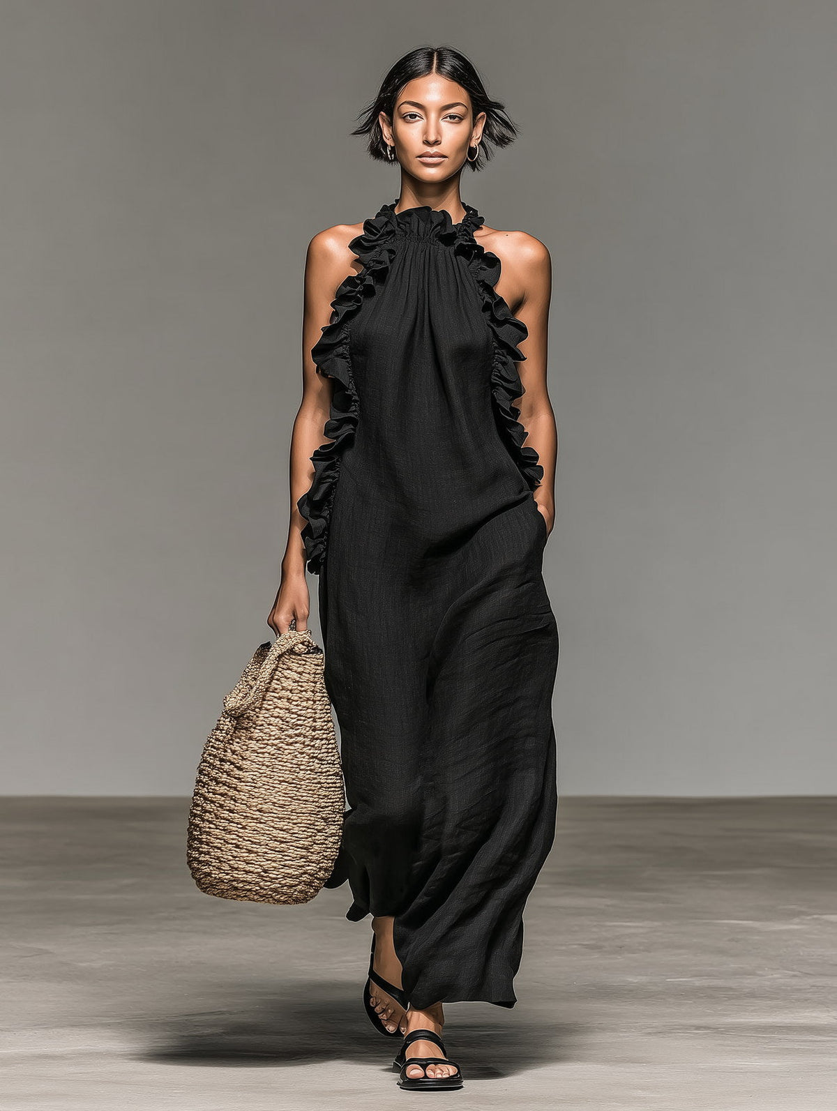 Hedwige | Elegant Long Dress with Chic Pockets