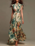 Mélanie | Chiffon Floral Maxi Dress