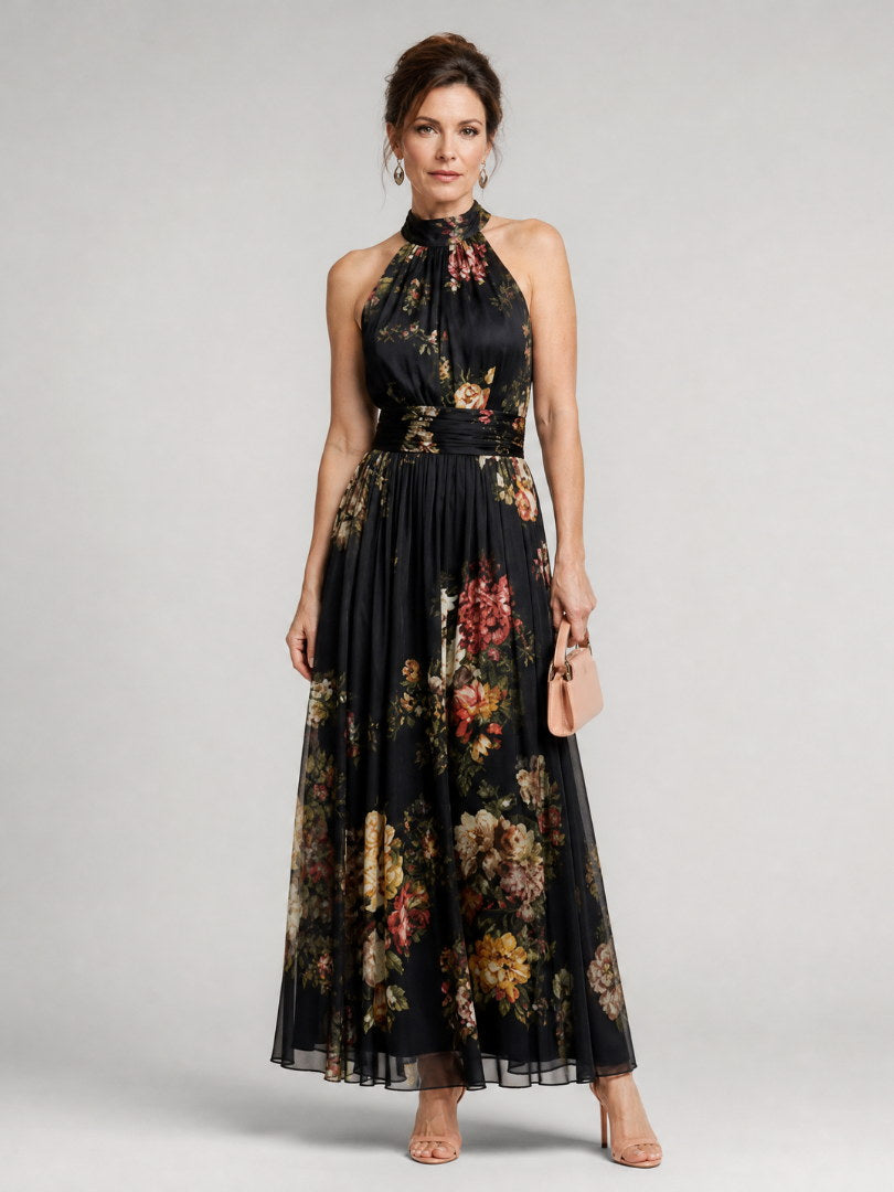 Valérie | Halter Neck Midi Dress