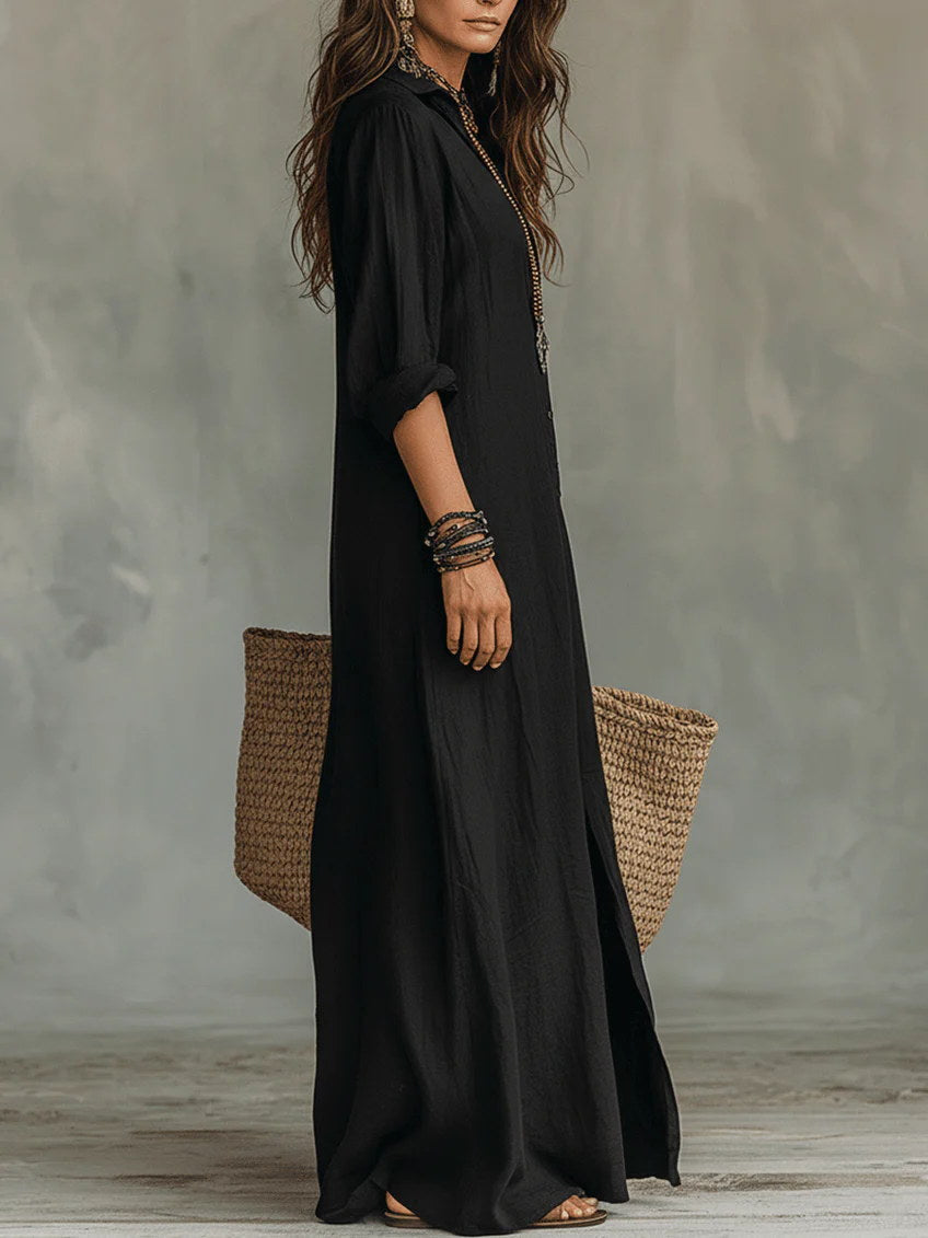 Vanessa | Maxi Shirt Dress