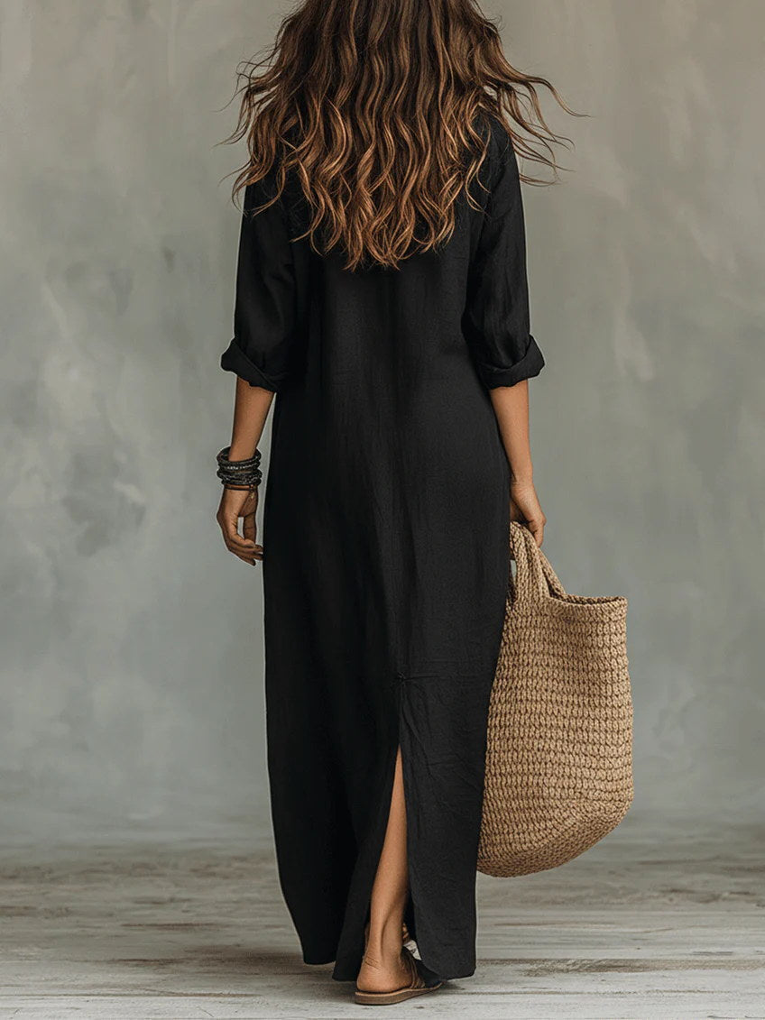 Vanessa | Maxi Shirt Dress