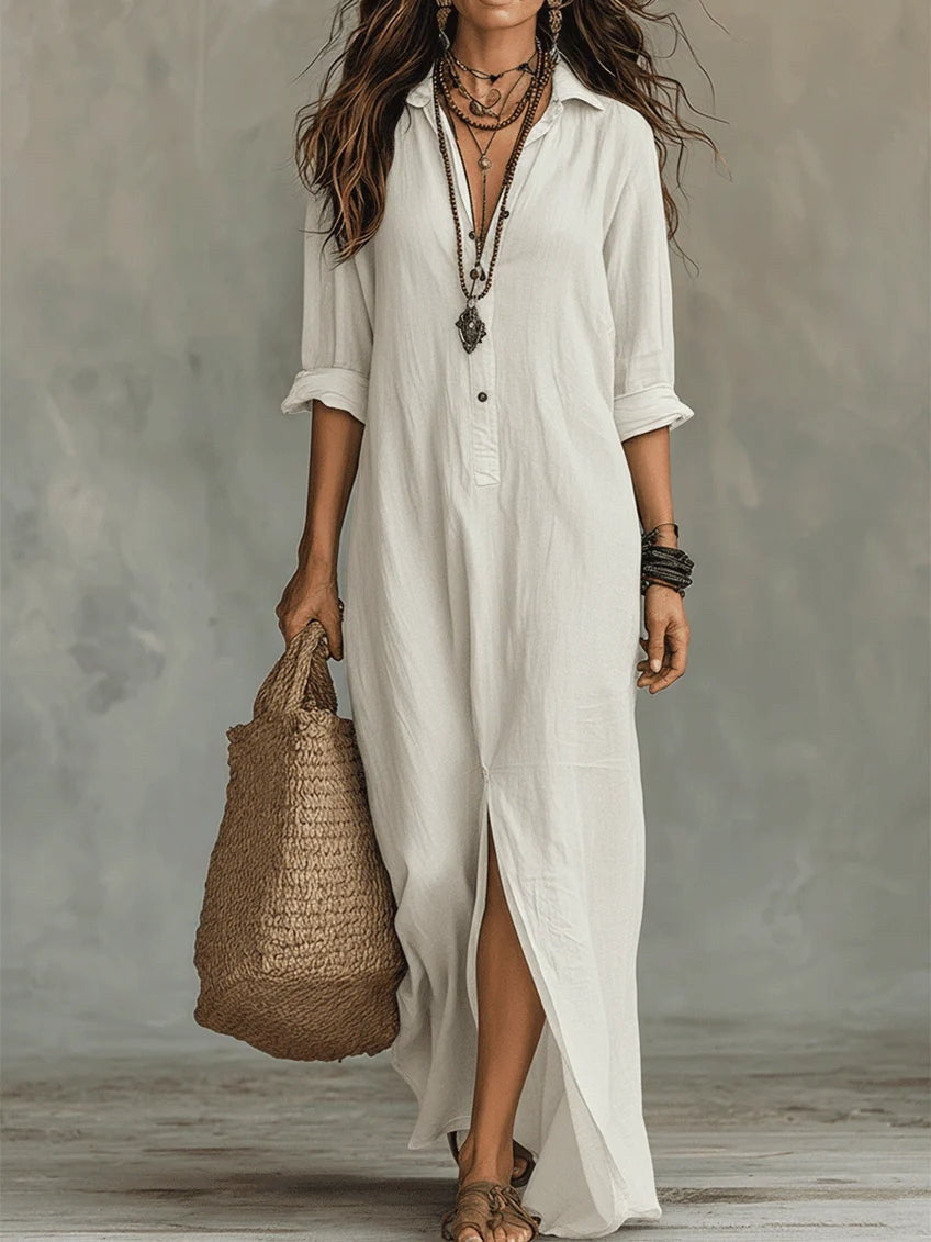 Vanessa | Maxi Shirt Dress