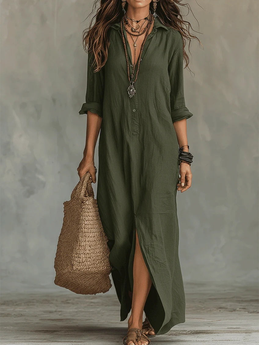 Vanessa | Maxi Shirt Dress