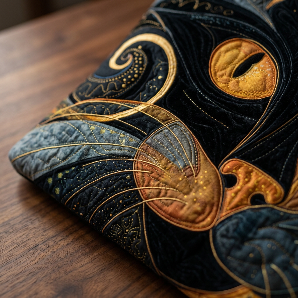 Quilted Mysterious Cat Bag – Roomy and Lightweight