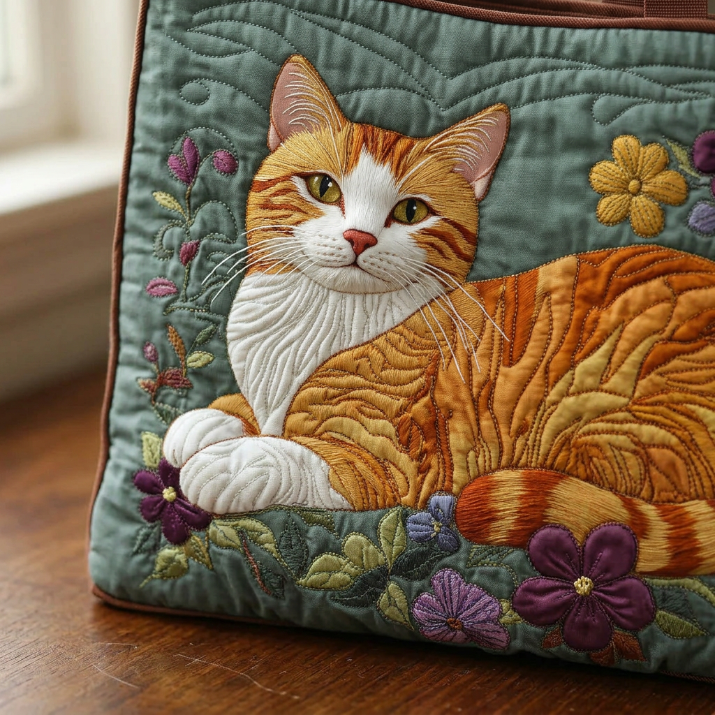 Quilted Red Cat Bag – Roomy and Lightweight