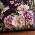 Handcrafted Hummingbird and Orchid Bag – Elegant and Practical