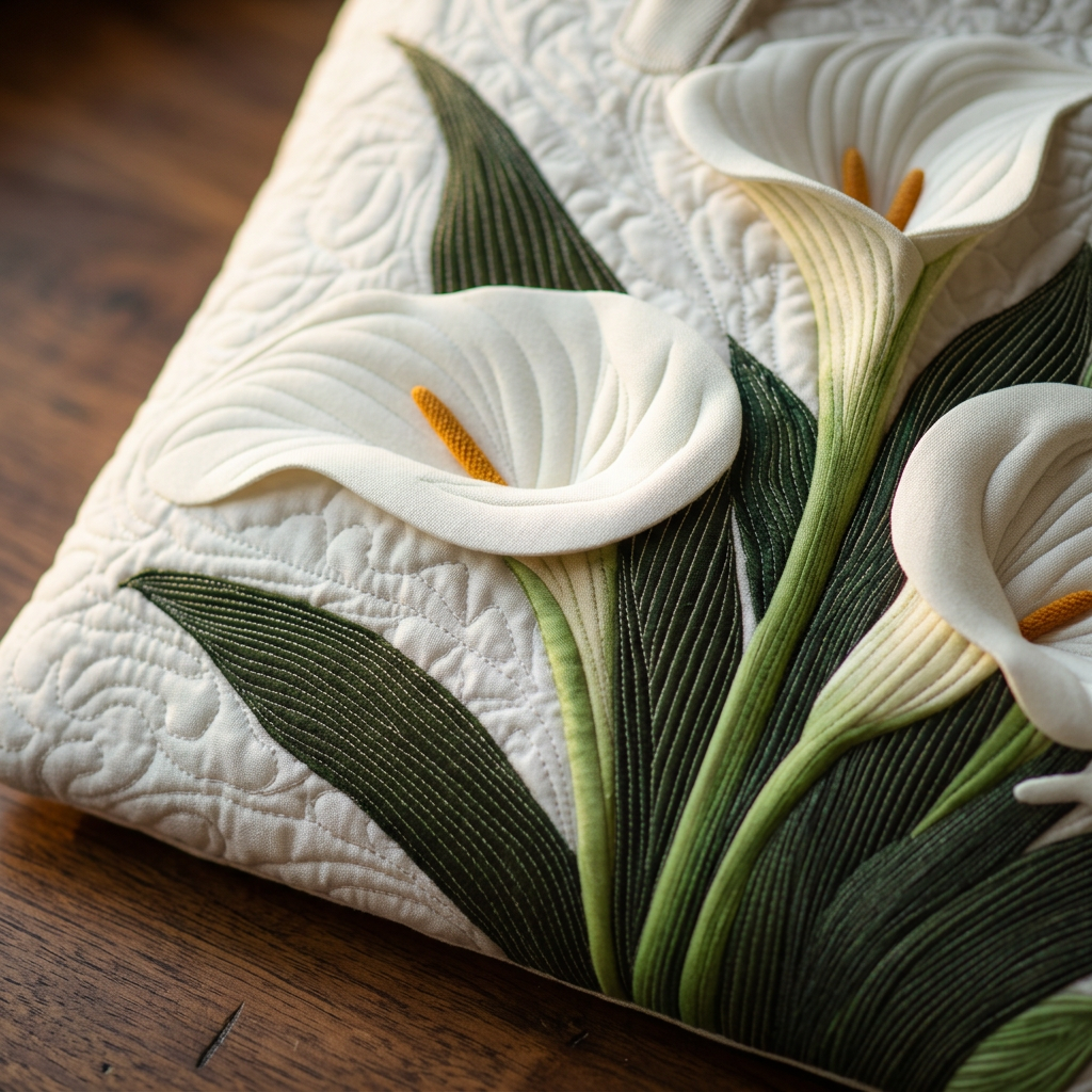 Handcrafted White Calla Lily Bag – Elegant and Practical