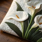 Handcrafted White Calla Lily Bag – Elegant and Practical