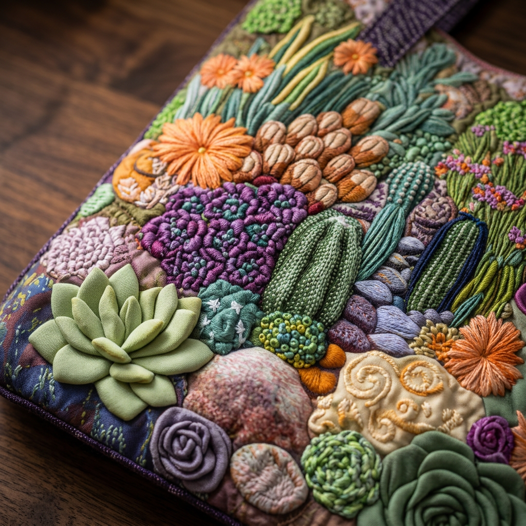Floral Quilted Succulent Garden Bag – Two Sizes