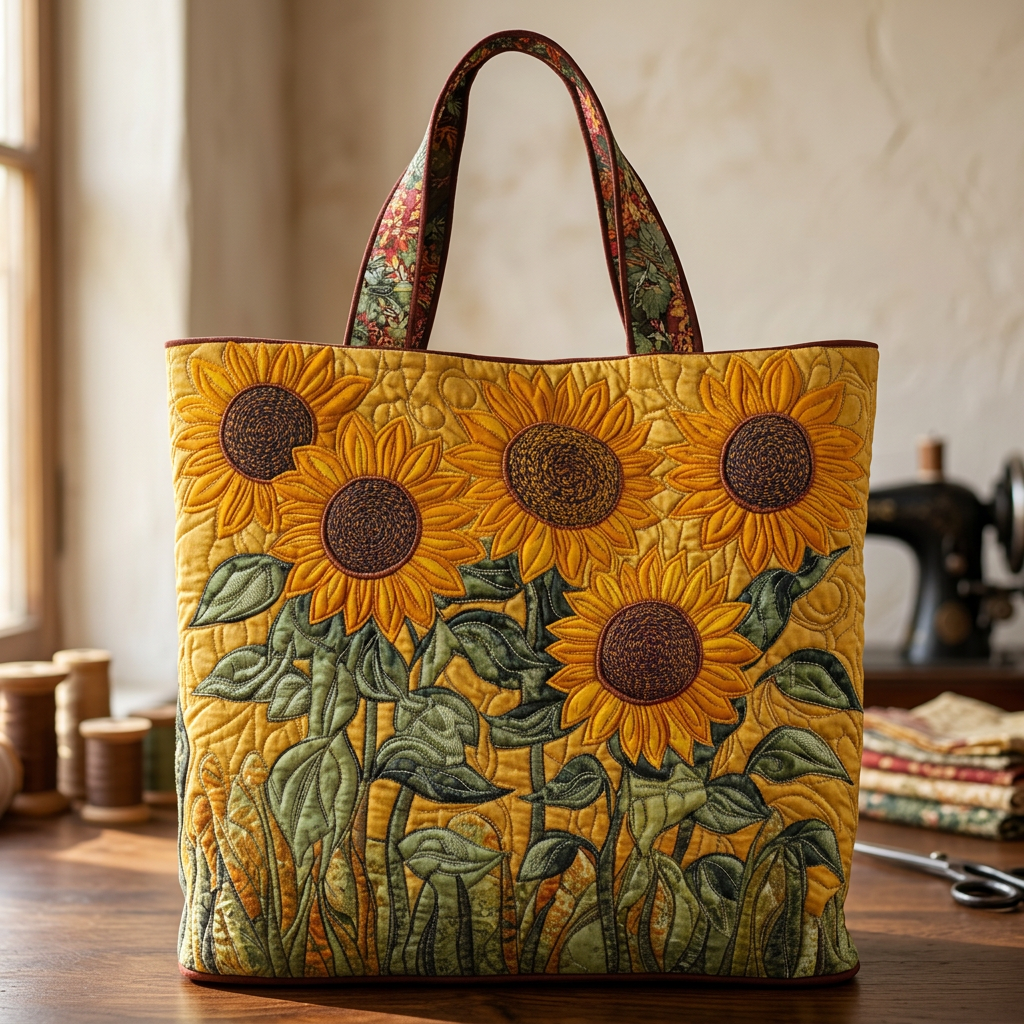 Handcrafted Sunflower Bag – Elegant and Practical