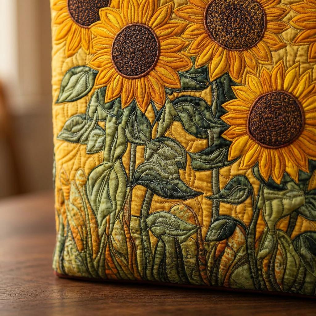 Handcrafted Sunflower Bag – Elegant and Practical