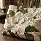 Women's Elegant White Lily Bag – Roomy and Lightweight