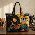 Quilted Mysterious Cat Bag – Roomy and Lightweight
