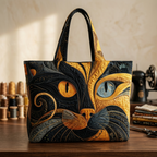 Quilted Mysterious Cat Bag – Roomy and Lightweight