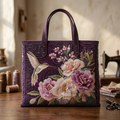Handcrafted Hummingbird and Orchid Bag – Elegant and Practical