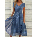 Josephine™ | Chic V-Neck Midi Dress