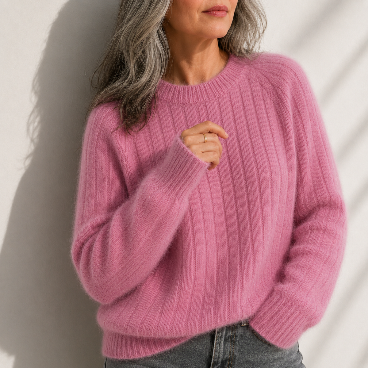 Milana Cozy Solid Color Fuzzy Sweater