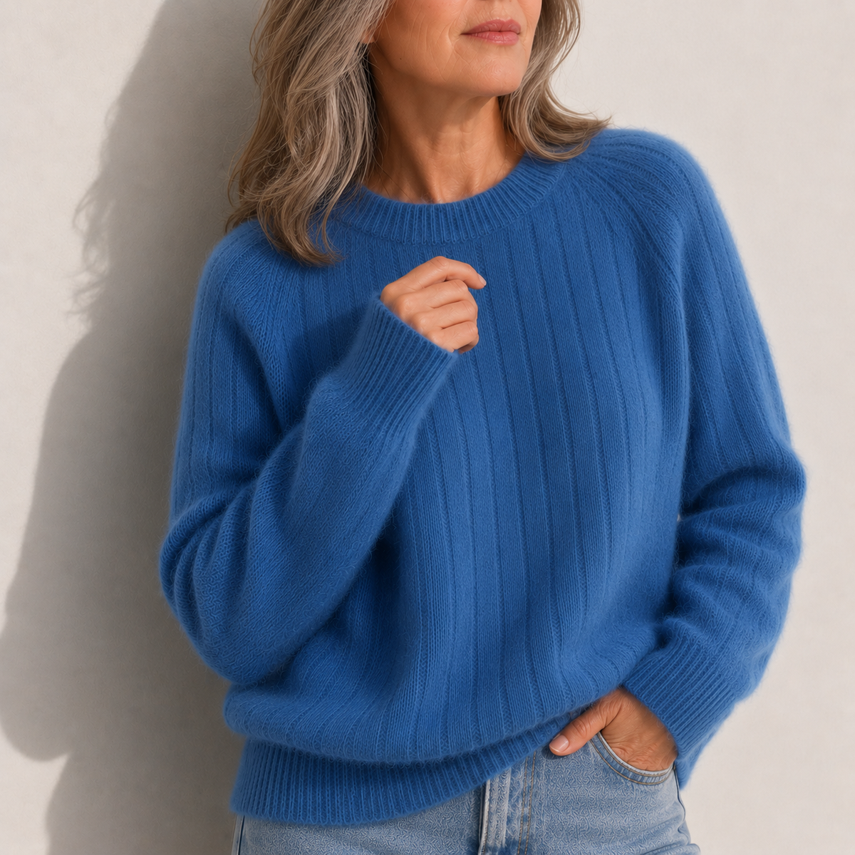 Milana Cozy Solid Color Fuzzy Sweater