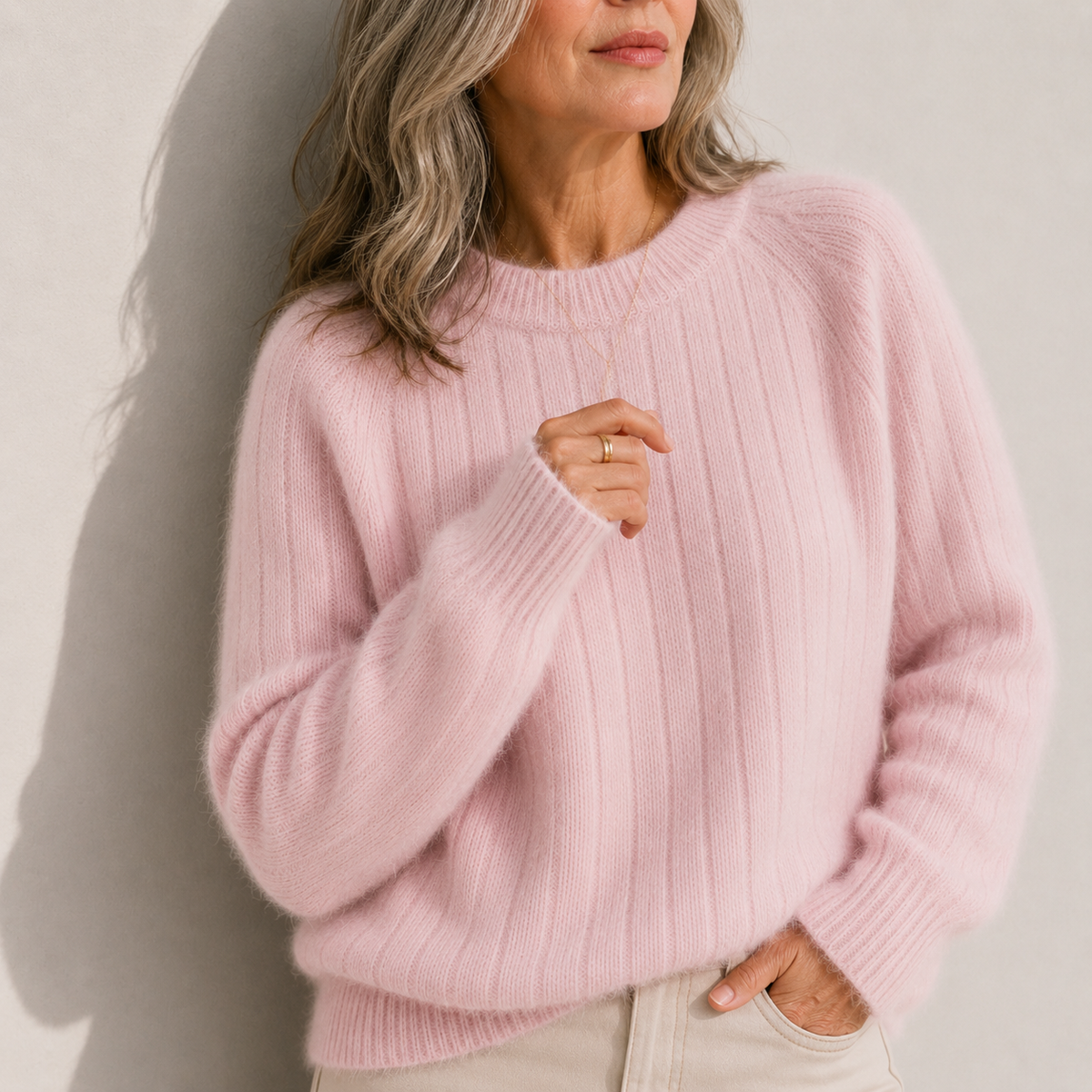 Milana Cozy Solid Color Fuzzy Sweater