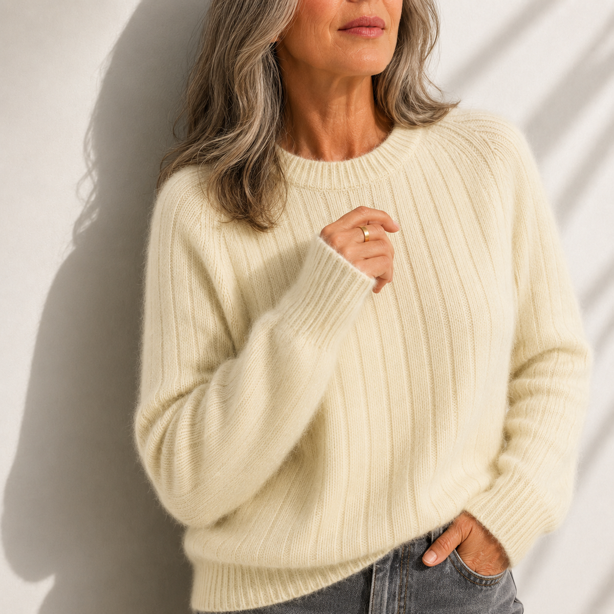 Milana Cozy Solid Color Fuzzy Sweater