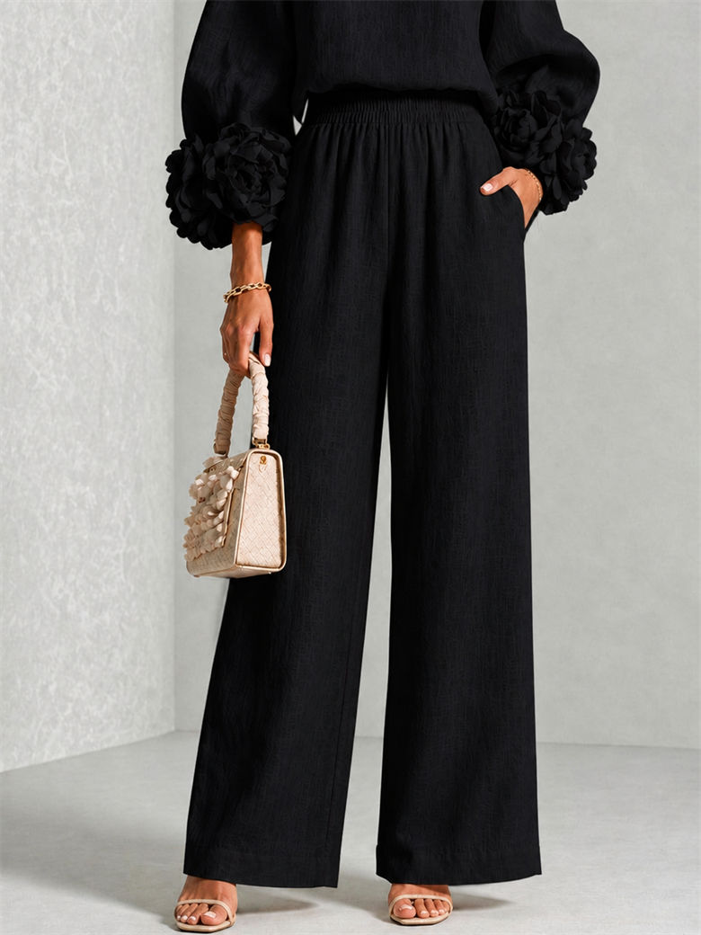 Carys | Floral-Cuff Two-Piece Set