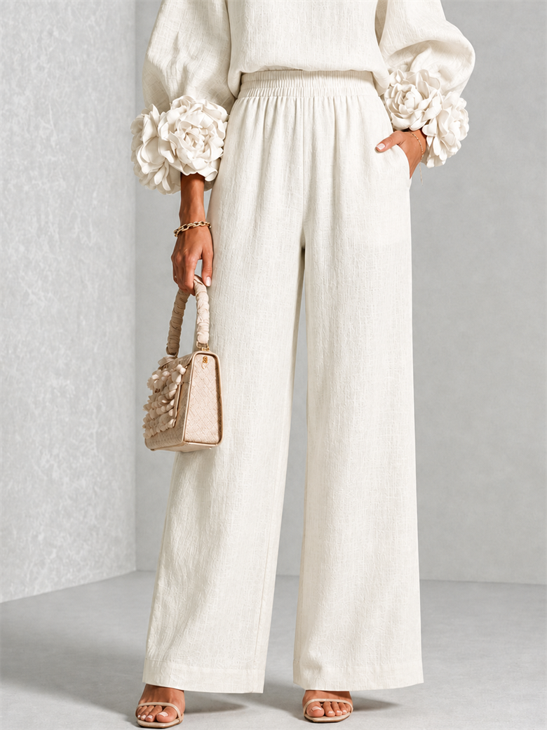 Carys | Floral-Cuff Two-Piece Set