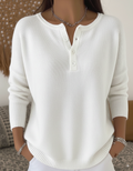 Harper Lane™ | Relaxed Fit Button-Up Sweater