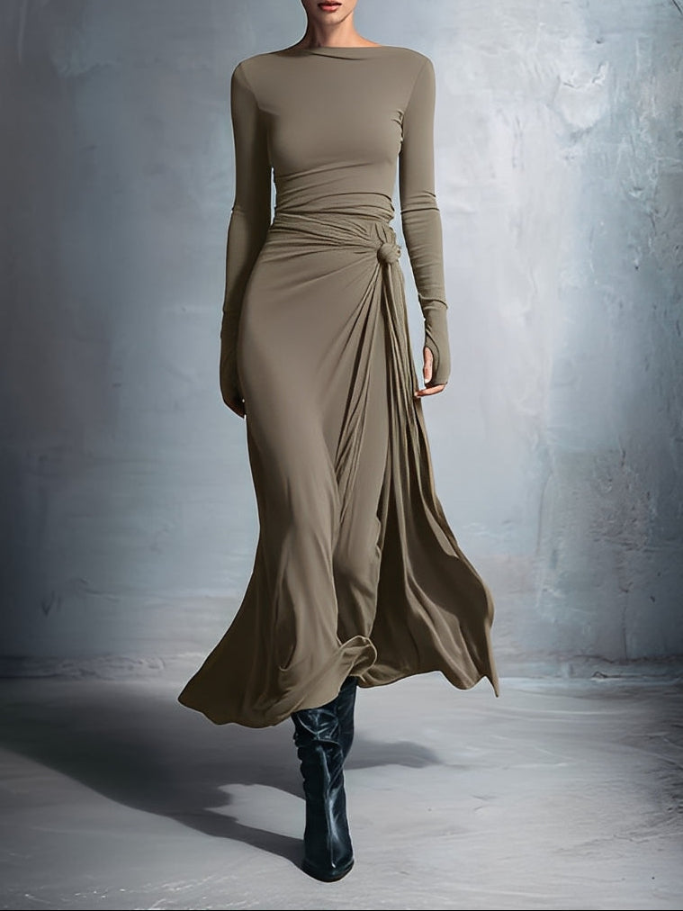 NAIARA | Side Knot Maxi Dress